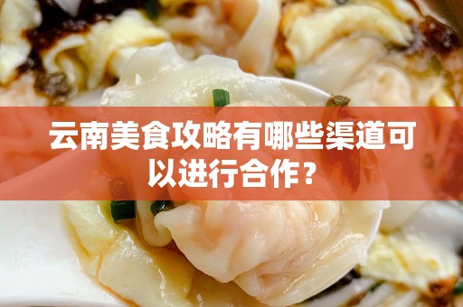 云南美食攻略有哪些渠道可以进行合作？