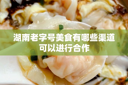 湖南老字号美食有哪些渠道可以进行合作