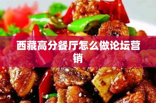 西藏高分餐厅怎么做论坛营销