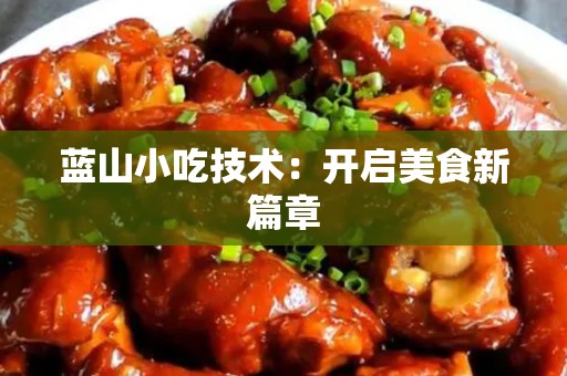 蓝山小吃技术：开启美食新篇章