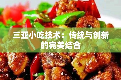 三亚小吃技术：传统与创新的完美结合