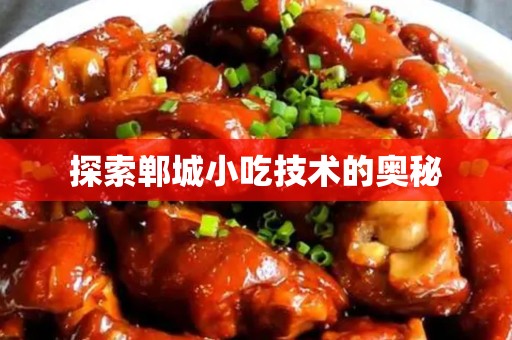 探索郸城小吃技术的奥秘