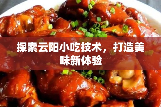 探索云阳小吃技术，打造美味新体验
