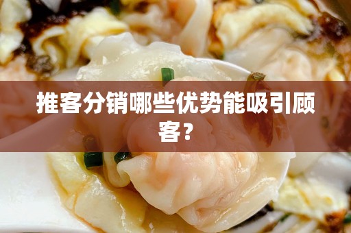 推客分销哪些优势能吸引顾客？