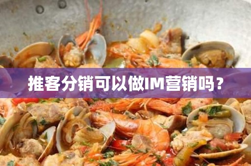 推客分销可以做IM营销吗？